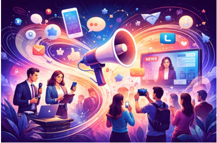 Apstraktna ilustracija svijeta komunikacija