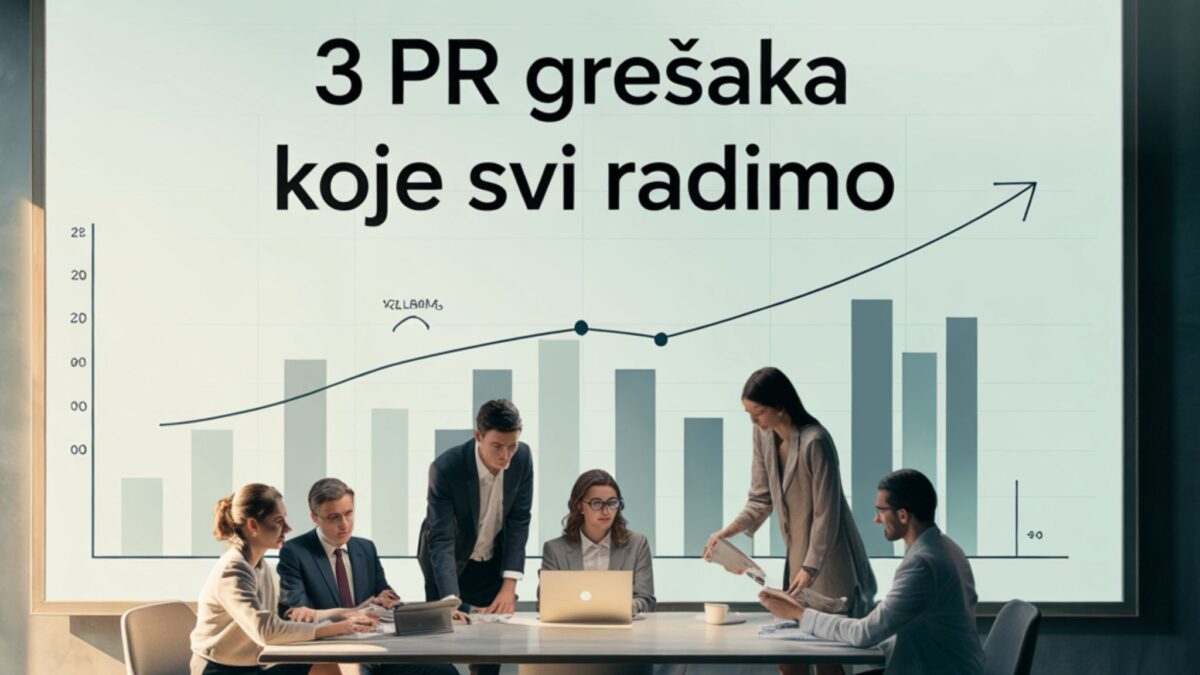 Tim sjedi u uredu. 3 PR greške koje svi radimo.