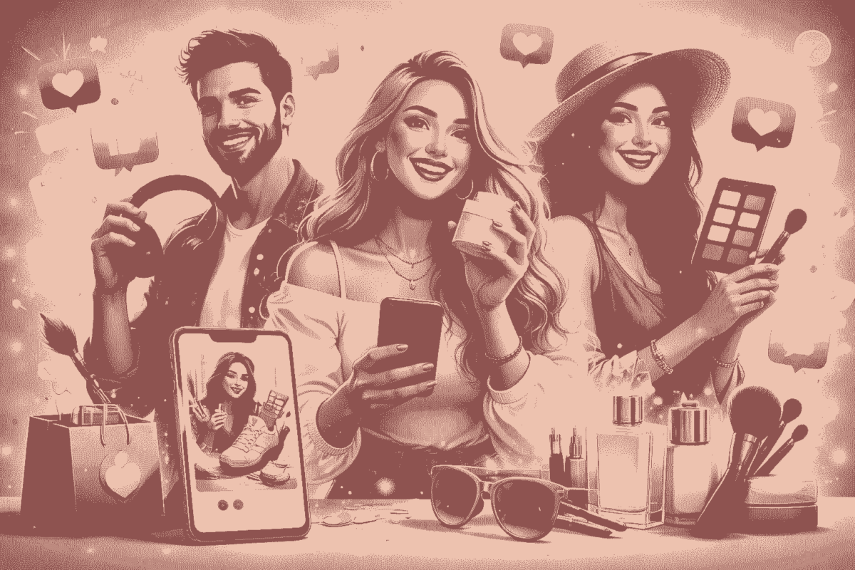 AI generirana slika potrošača s današnjim trendovima