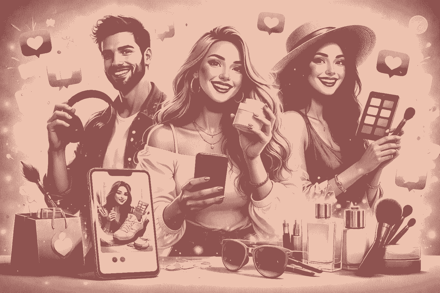 AI generirana slika potrošača s današnjim trendovima