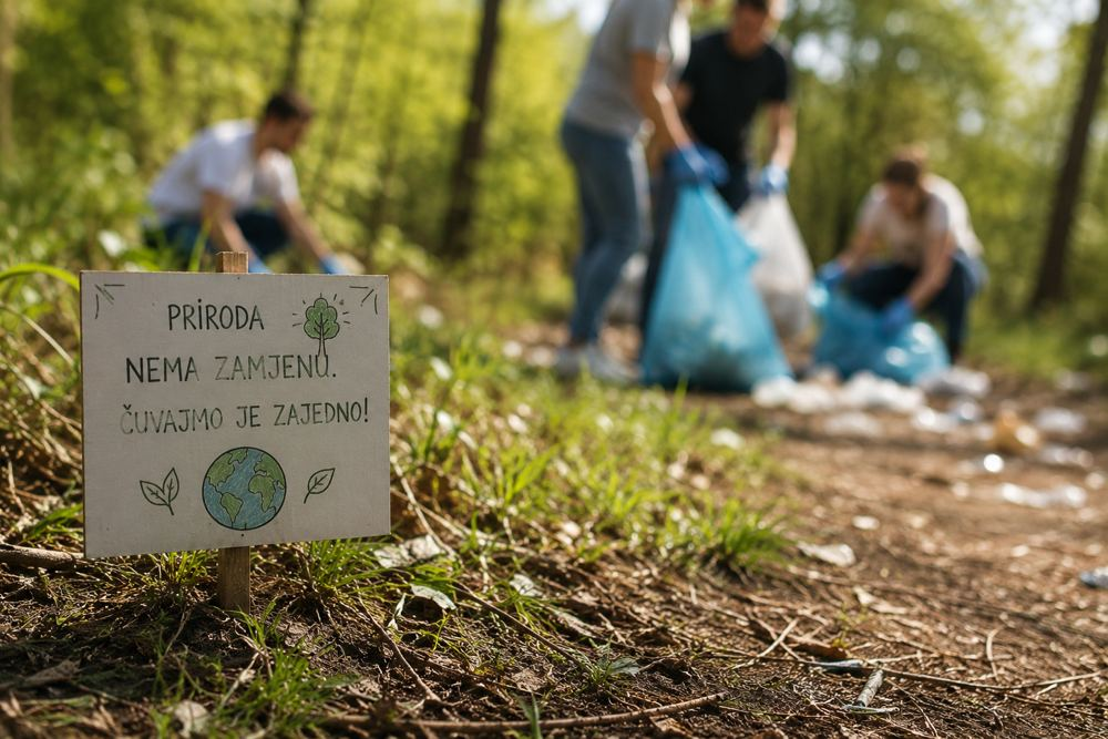 Volonteri u prirodi sudjeluju u akciji zaštite prirode